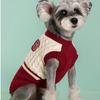 Round Neck Pet Knitted Vest College Style Dog Pullover Dog Warm Sweater  Outdoor Activities