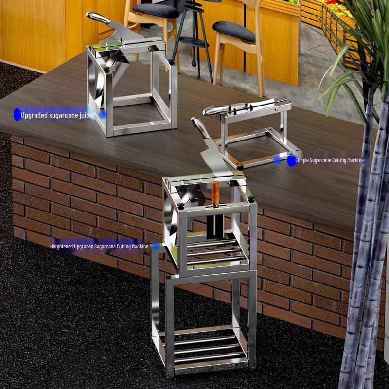 Stainless Steel Sugarcane Chopper and Crushing Knife Holder - Blue