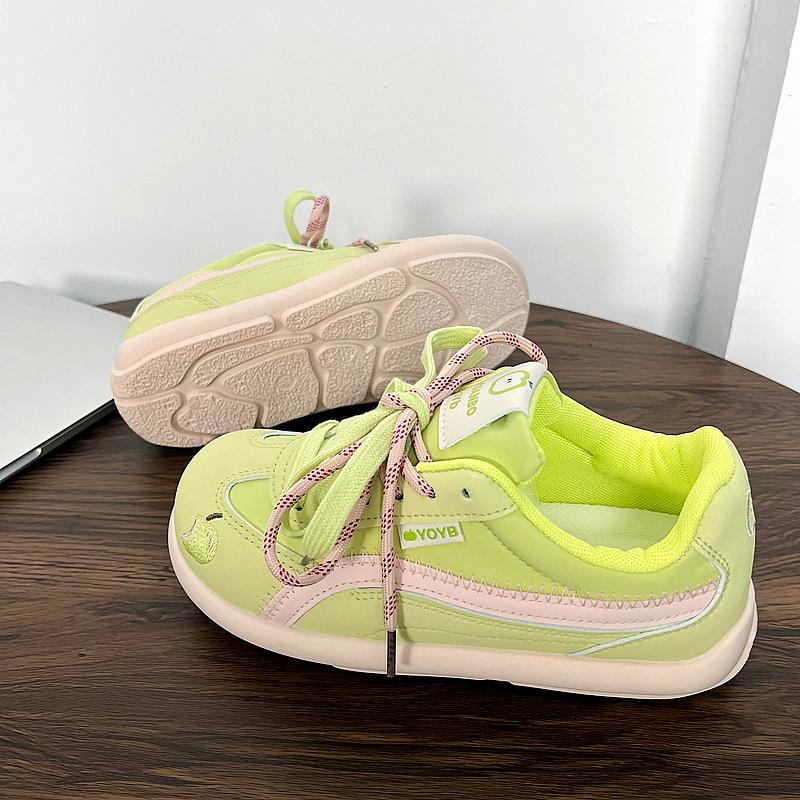 Fashion Women's Casual Outdoor Lace Up Sport Shoes 2025 Spring Autumn Korean Round Toe Sneakers Vulcanized Shoes Tenis De Mujer Size 40