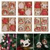 Pendant Kids Gifts Xmas Hanging Wooden Ornaments Christmas Tree Decoration Snowman/Elk/Santa Claus