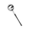 Belle Silver Black Spoon Cutlery Dessert Tableware