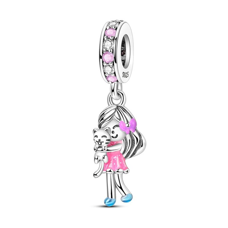 Fit Original Bracelet Copper Butterfly And Sunflower Heart Shape Charms Beads For Women Jewelry Making Fashion Pendant