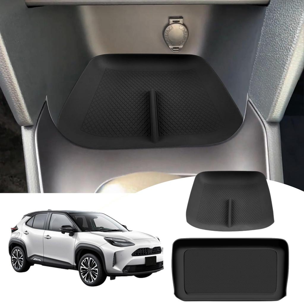 TASASOOS Accessories for the New Yaris Cross Center Console Storage Navigation Interior Custom Parts (10 Series) - Tray, Tray, Non-Slip, Dress-Up