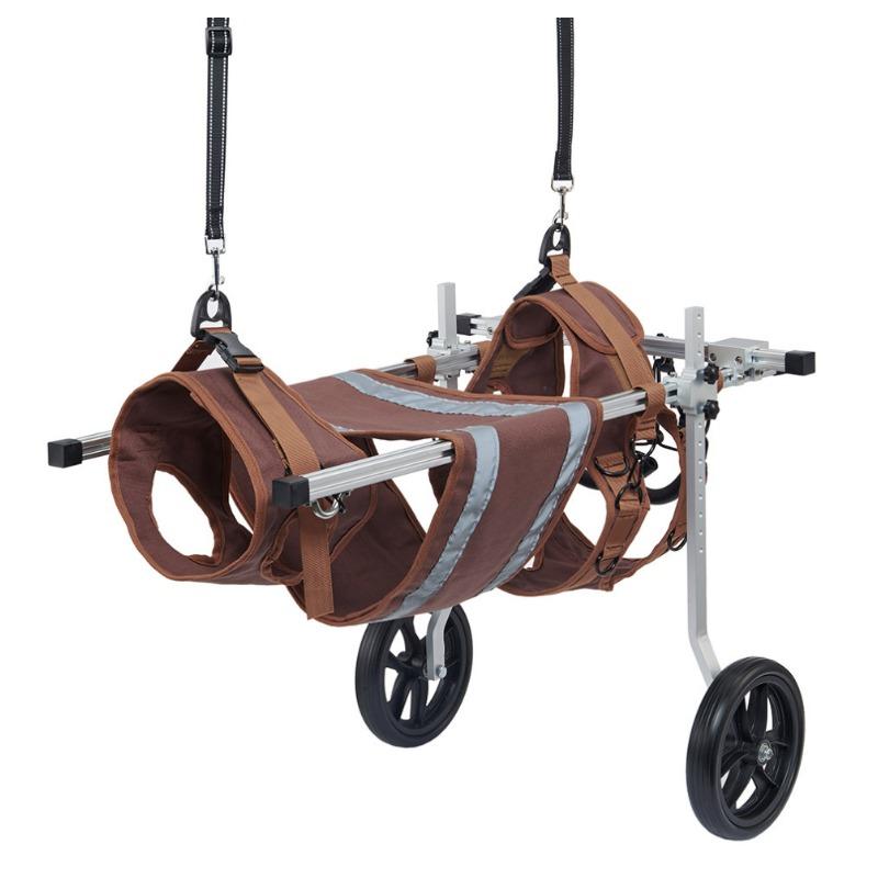 Adjustable 2‑Wheel Dog Wheelchair Hind Leg Walking Assistance Cart for Injured Disabled Dog Pet Rehabilitation Outdoor Mobility Supplies