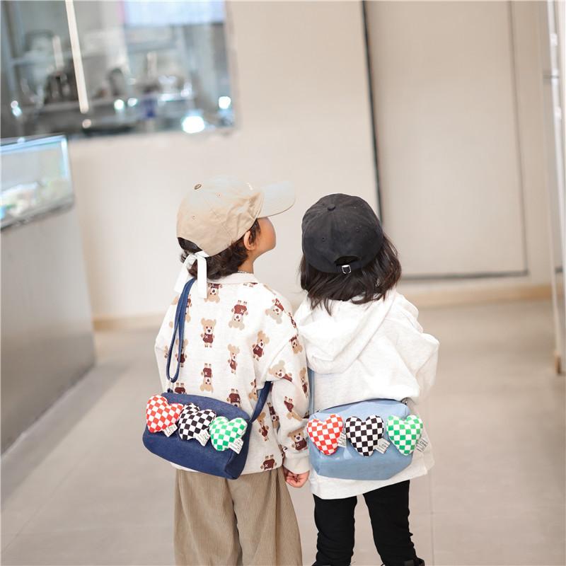 Fashionable Baby Coin Purse Trendy Children Crossbody Bag Cute Denim Accessory For Kids