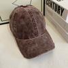 Vintage Washed Corduroy Ripped Baseball Cap Men Women Same Style Men Women Corduroy Ripped Dad Hat