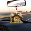 Playful Acrylic Christmas Tree Car Accessory For Stylish Rearview Decor Mirror