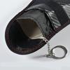 Double Layer Carbon Fiber Texture Leather RFID Blocking Car Key Signal Shielding Bag Key Storage Pouch