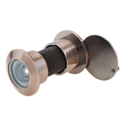 Löcher 220 Grad High Definition Türspion mit drehbarer Sichtschutzabdeckung Haushalt Massives Messing Sicherheitsguckloch