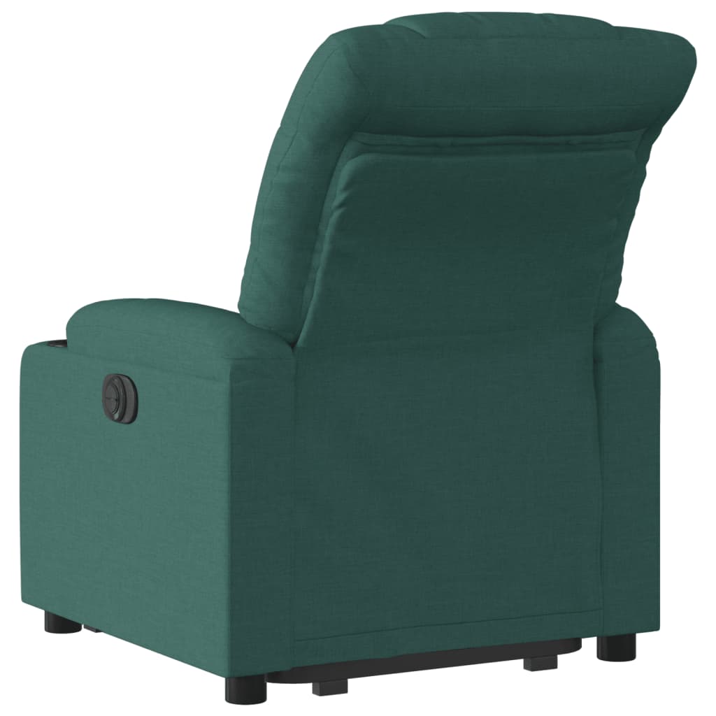 Recliner Chair with Rising Aid Dark Green Fabric