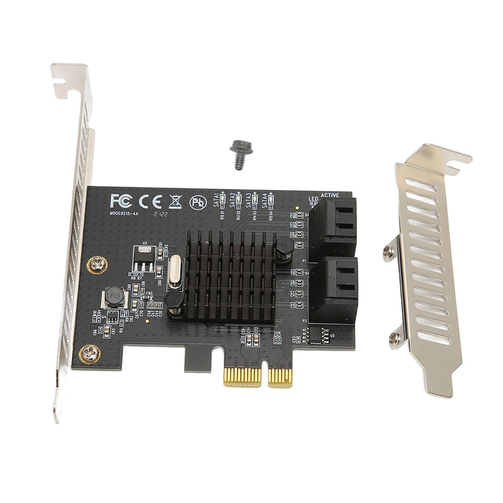 

Карта розширення портів PCI E до SATA3.0 6 Гбіт/с 4 порти SATA3.0 Сумісна з SATA1.0 SATA2.0 SATA