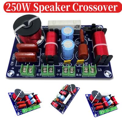 250W HiFi Audio Speaker Crossover Treble Medium Bass 3 Ways Audio HiFi Filter Circuit Board 5200Hz-5500Hz DIY Home Audio Systems