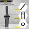 5/8 Inch (16mm) 5PCS Plug Wedges and Feather Shims Concrete Rock Stone Splitter Hand Tools