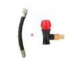 Fahrrad 16g CO2 Kartuschen Adapter Pumpe Radfahren MTB Rennrad Mini Tragbar Luftpumpe Reifen Doppelkopf Schrader & Presta Ventil