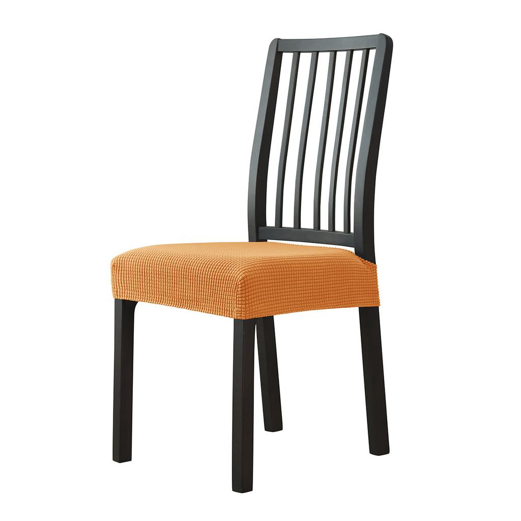 Elastischer Unifarbener Bedruckter Sitzbezug für Überwürfe für Esszimmerstuhl-Schutz Stuhlbezug Dick Stretch Stuhlhülle Kissen