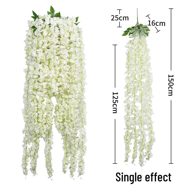 Artificial Wisteria Hydrangea Orchid String for Home Ceiling Decoration