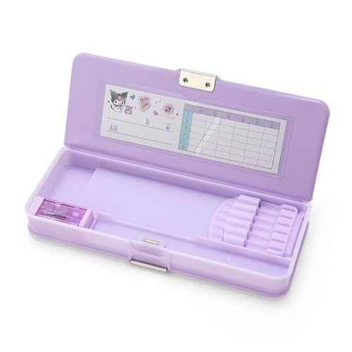 Sanrio Federmäppchen Kuromi Kuromi-chan Kuromi 22,2 x 8,8 x 2,8 cm Kinder-Lernschreibwaren-Charakter 437468 SANRIO