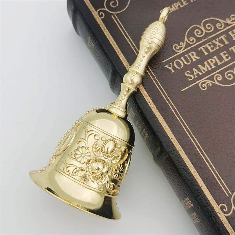 Clopoțel Vintage Acționat Manual Serviciu Apelare Apel Ornament Crăciun Clopoțel Pictat Manual pentru Decorare Evenimente Nuntă