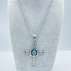 Titanium Steel Cross 70CM Long Necklace Pendant Retro Hip Hop Punk Style Necklace