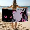 Black Cat Girls Towel Beach Towel Oversized Quick Dry Towel Absorbent Soft Swim BeachTowels for Men Women
