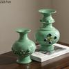 Creative Relief Ceramic Vase Classics Plant Pots Table Decoration Ornament Flowers Arrangement Floral Vases Room Aesthetic Decor