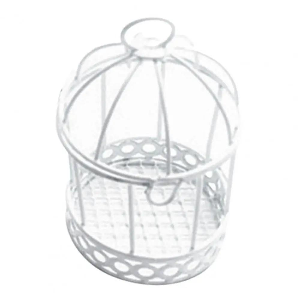 Elegant Bird Cage Mini Bird Cage Portable Macaron Bird Cage Storage Box Cute Iron Craft Party Decor