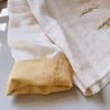 Women New Chinese Style Linen Blend Cardigan Mandarin Collar Frog Button Contrast Cuff Three-quarter Sleeve Casual Loose Fit Top