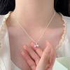 Three Leaf Grass Pearl Necklace Light Luxury Versatile, Exquisite, Fashionable, and Luxury, Small and Popular Collar Chain