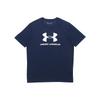 Sportstyle Training Sports Crew Neck Fitted Straight Cut Short Sleeve T-Shirt Men Tops Blue 1329590-408