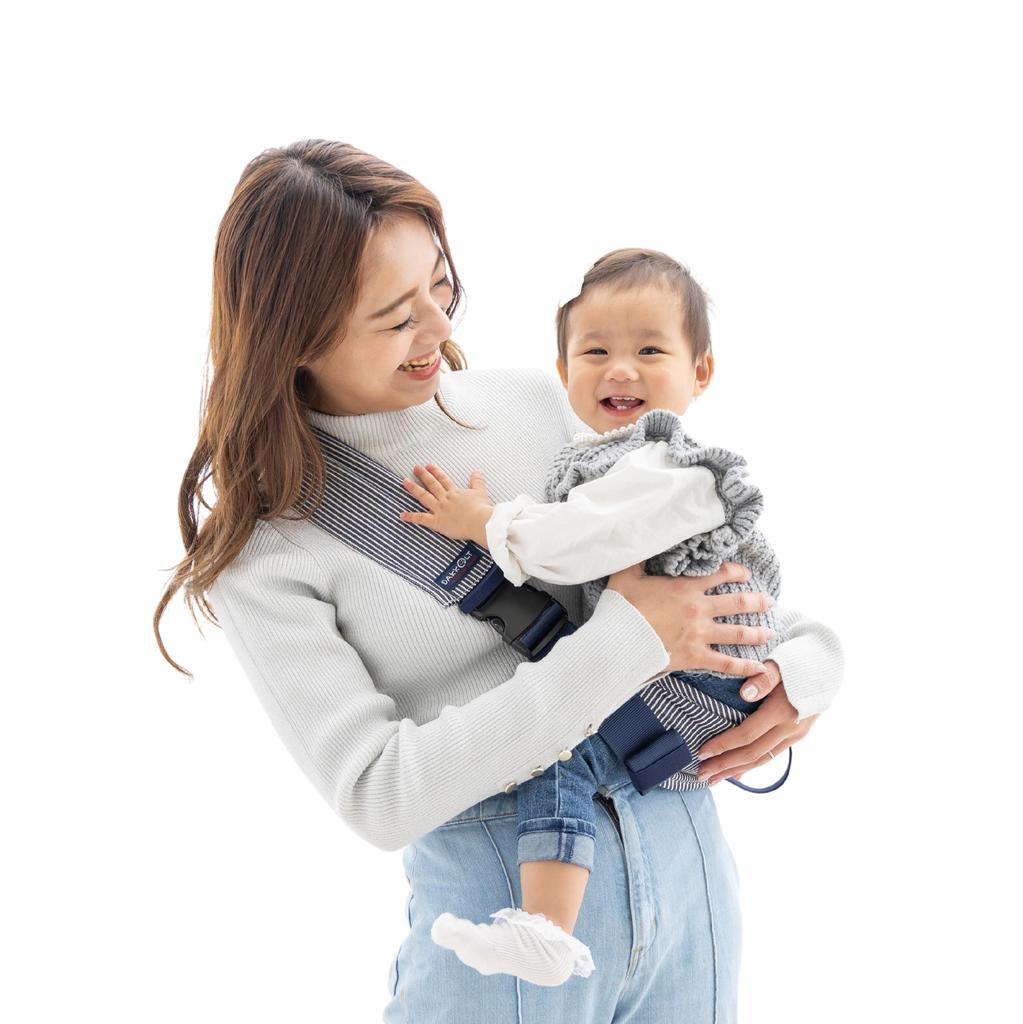 Made in DAKKOLT Unity Hickory Second Baby Easy to Safe for Baby Carry For Ages Hip Seat Japan, Blue, Authentic, Ultra-Lightweight 160g, Clean,