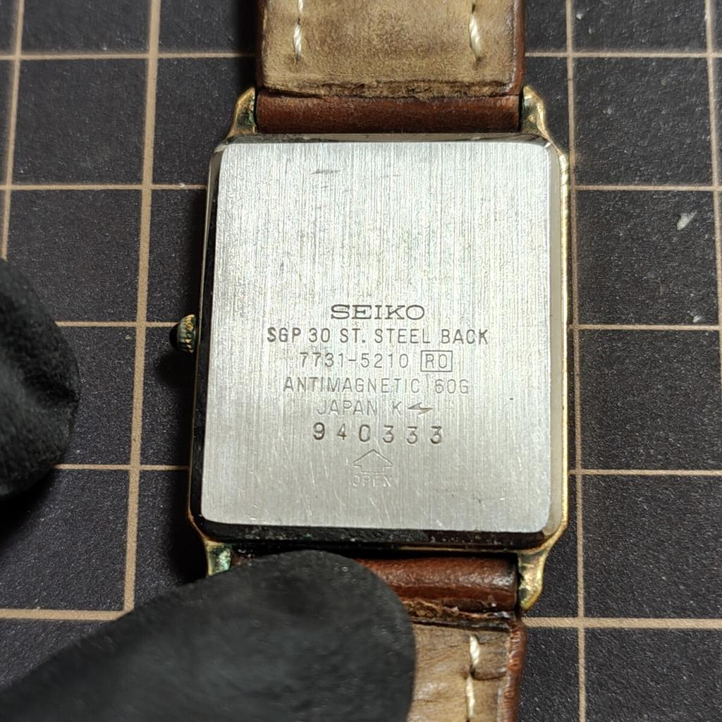 SEIKO Dolce Quartz Gold Model Watch Management K26 [Working Condition] [7731-5210] Dial [Operating Condition Good] Men's