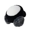 [Withmoons] Wintermütze, Flauschige Strick-Sonnenblende mit Ohrenklappen, Warm, JDV1387 (Schwarz)
