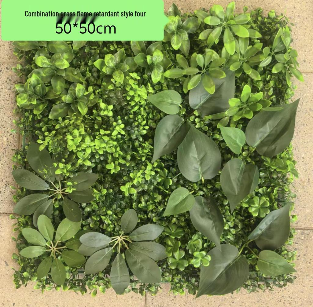 Flame-Retardant Green Wall: Anti-Aging Lawn Decoration for Malls & Backgrounds