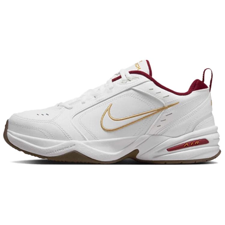 Nike Air Monarch 4 Anti Slip Wear Resistant Low Top Casual Shoes Unisex White