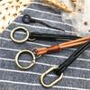 Genuine Leather Neck strap Keychains Pendant Neckline Lanyard Mobile phone Strap Charms Keyring Buckle rope Lanyard