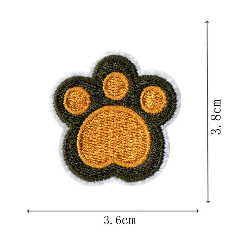 

Разноцветная вышитая нашивка «Медвежья лапа» для обуви, шляп, одежды и аксессуаров