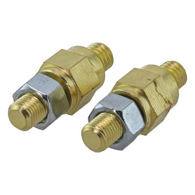 2pcs Battery Terminals Battery Connectors Battery Installation 3 8 Inch Thread Size Solid Brass Construction 3 8 In X 16
