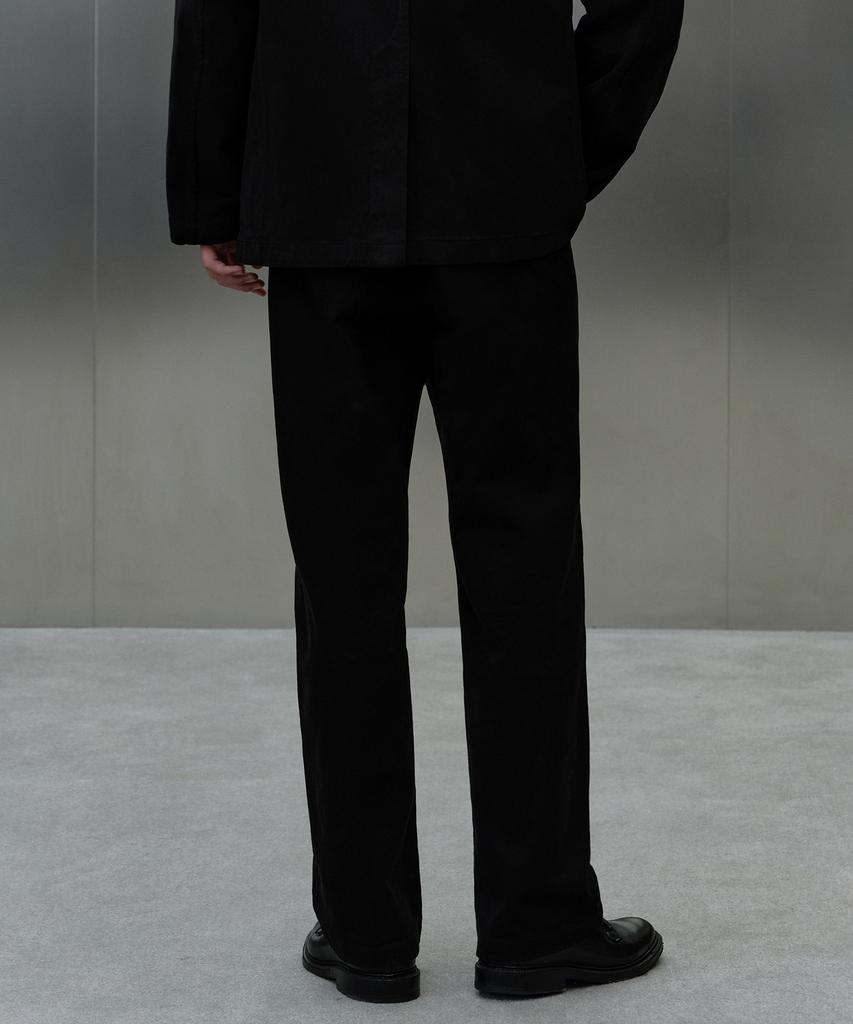 Musinsa Standard [City Workers] Moleskine Tapered Pants [Black]