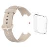 For Redmi Watch 2 Lite Silicone Strap+Case Watchband With Black/Same Color Buckle Wristband and Transparent Watch Shell