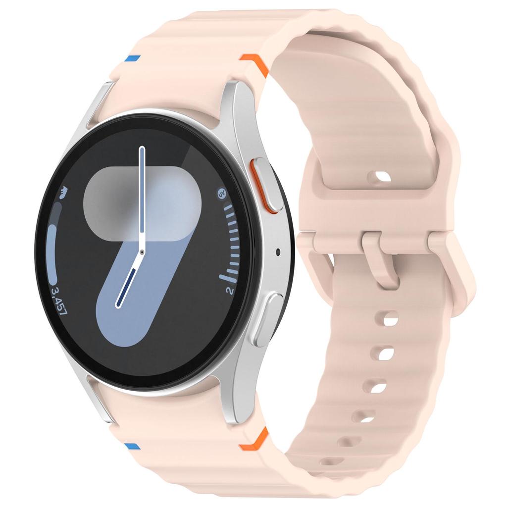 Compatible Silicone Strap with Colorful Buckle for Samsung Galaxy Watch7/FE/6/5/4