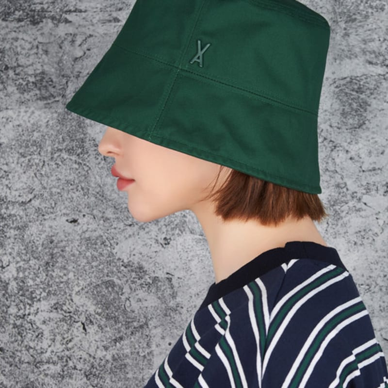 

VARZAR Studded Drop Overfit Bucket Hat Green FREE