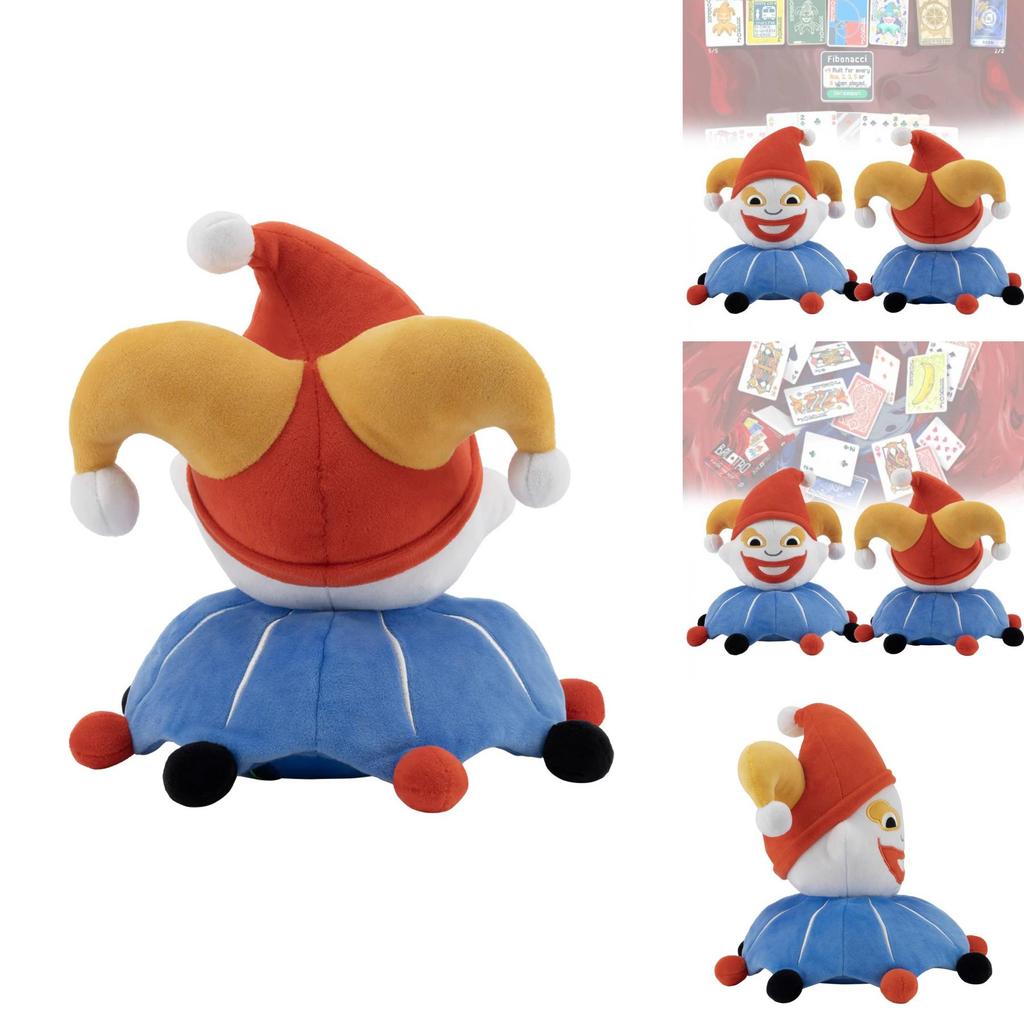 Adorable Balatro Jimbo Plush Soft Blue Clown Game Character Doll For Collectors