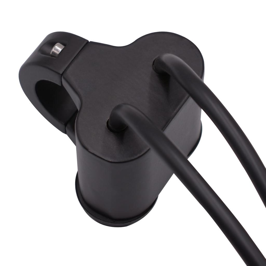 Motocyklové světlomety na řídítka, dvojitý blikající spínač pro 7/8'' 22mm řídítka, upravené vodotěsné s kontrolkou, hliníková slitina