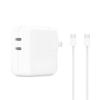 Apple 35W Dual USB-C Port Charger with 60W USB-C Braided Cable