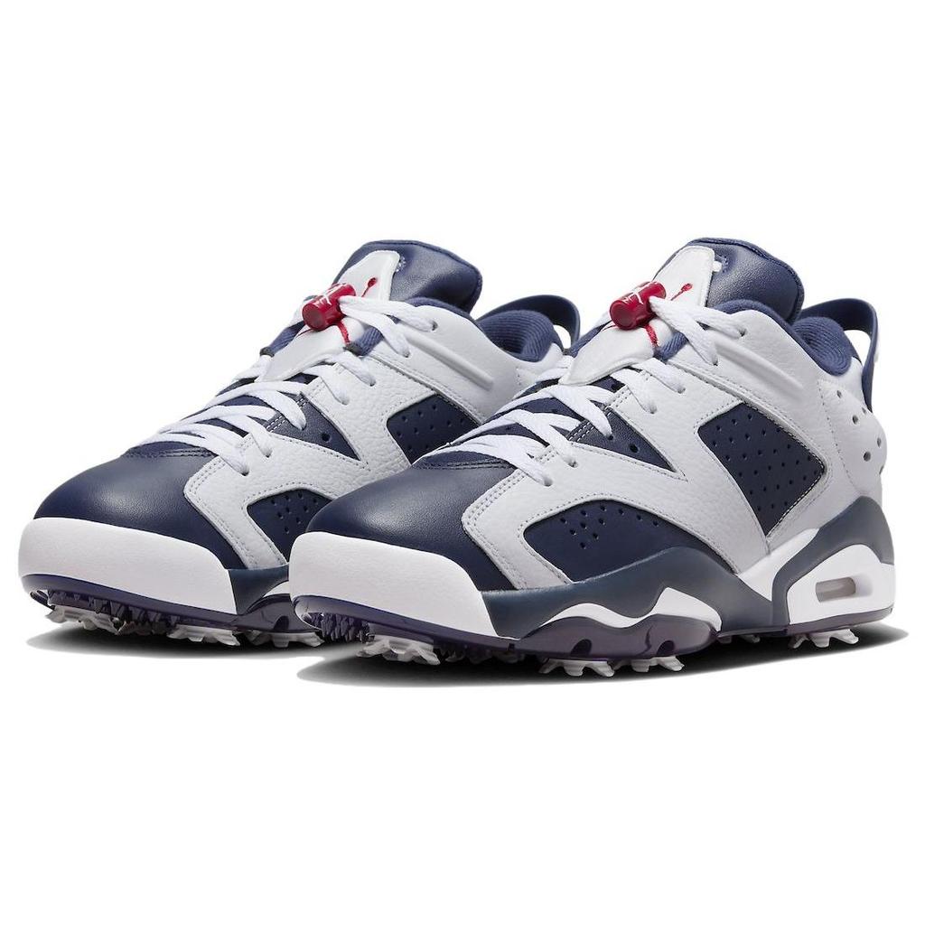 Air Jordan 6 Retro Low Golf Olympic Men Sneakers Blue White Midnight-Navy DV1376-101