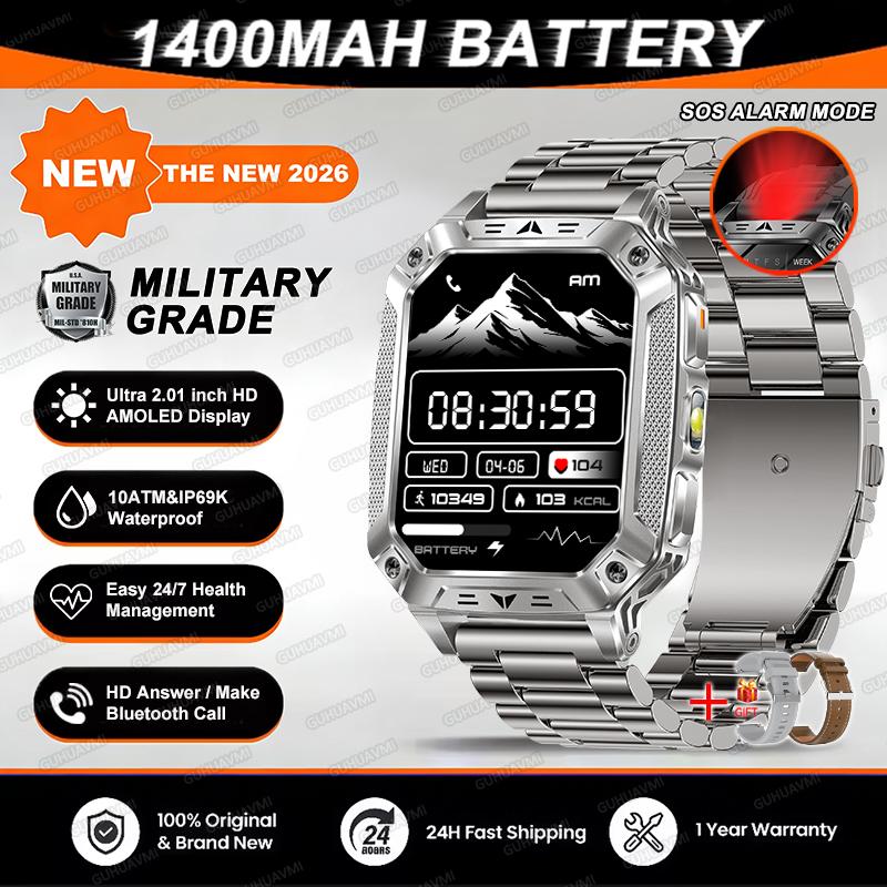 New 1400mAh Super Capacity Battery Smart Watch GPS path tracker Outdoors Military Adult Clock 10ATM Waterproof Swim Smartwatch
