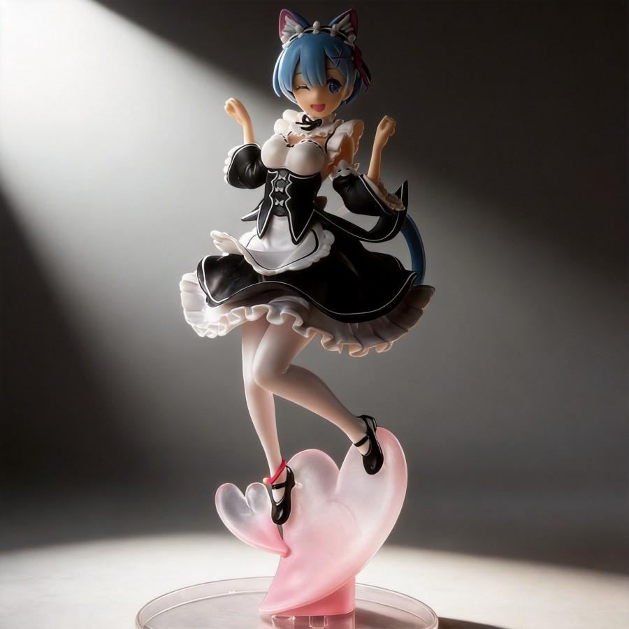High Quality Anime Re:Zero Rem Figurine GK Statue Model 25cm Toy for Fans Gift Perfect for Anime Fans