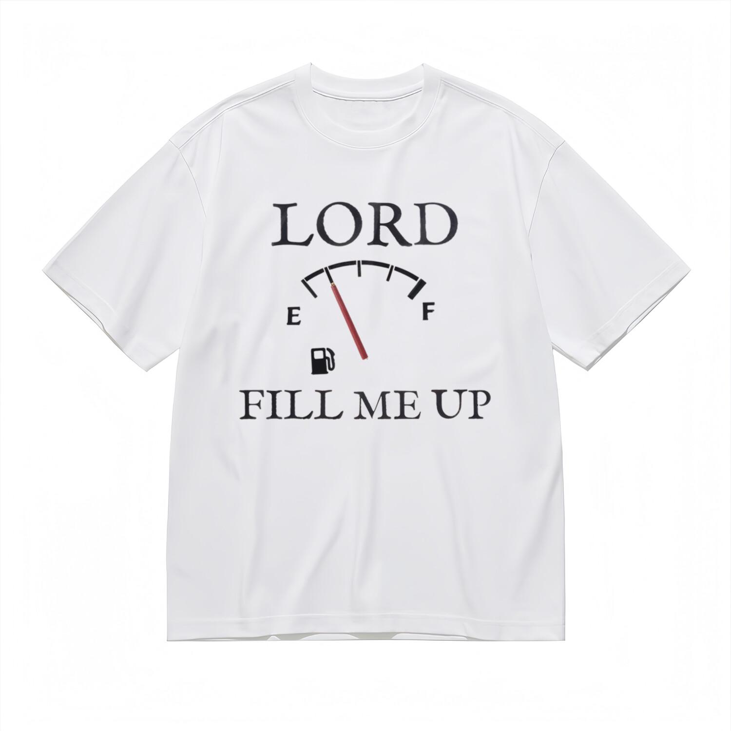Men s T-Shirt Mens Womens Tees Top With Fuel Gauge Humor Design Graphic White 100% Cotton Tee Summer M
