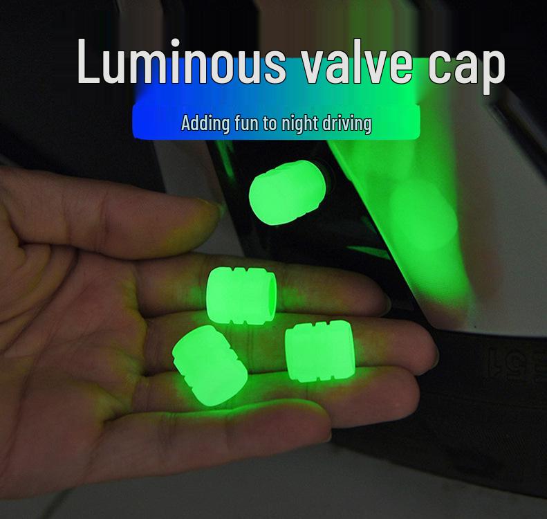 Luminous Valve Caps for Cars, Motorcycles, and Electric Vehicles