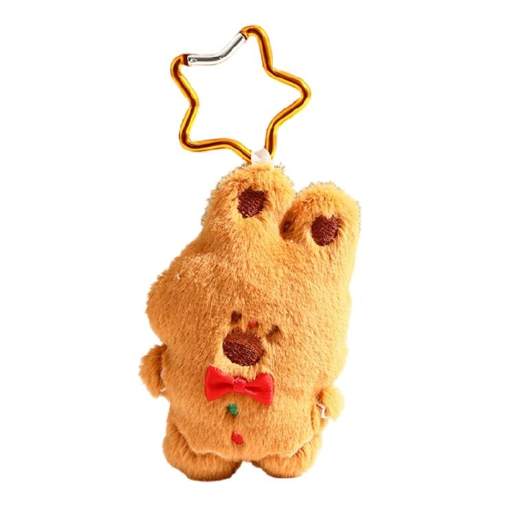 Lovely Santa Soft Plush Cartoon Christmas Tree Keychain for Bags and Keys Keyring Adorable Charm Birthday Gifts